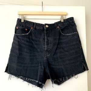 Zara distressed shorts